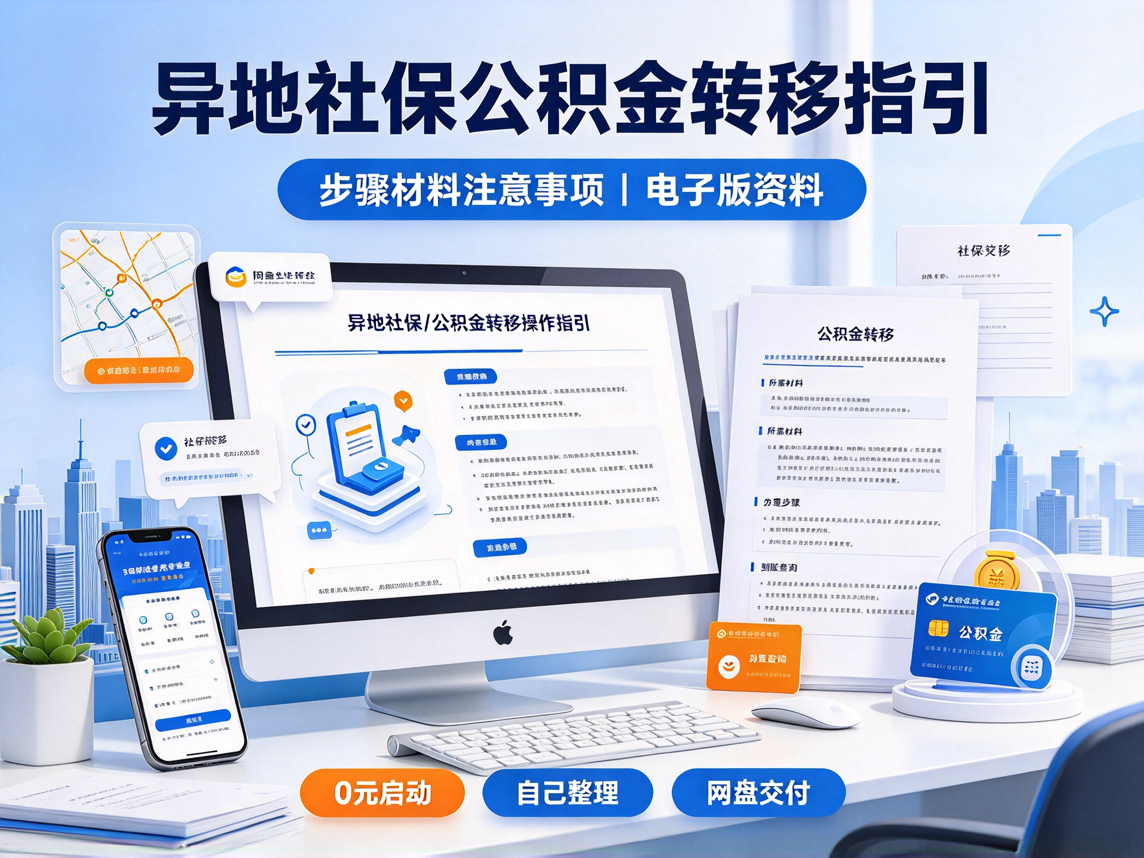 卖“异地社保/公积金转移操作指引” - 副业项目封面