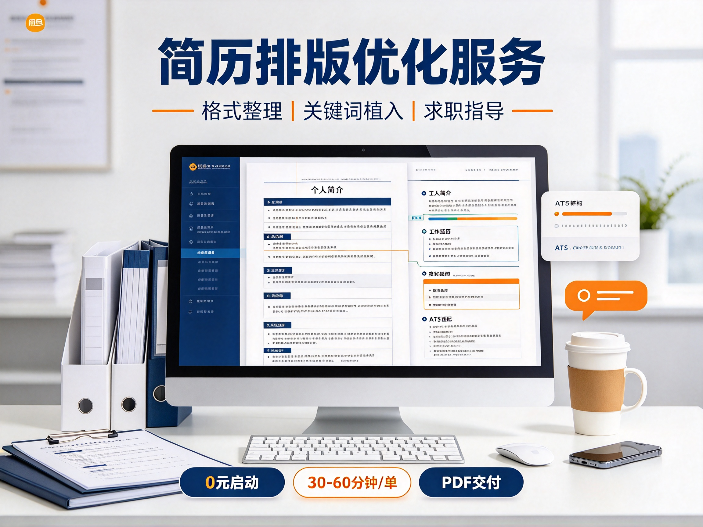 简历排版与关键词优化建议 - 副业项目封面