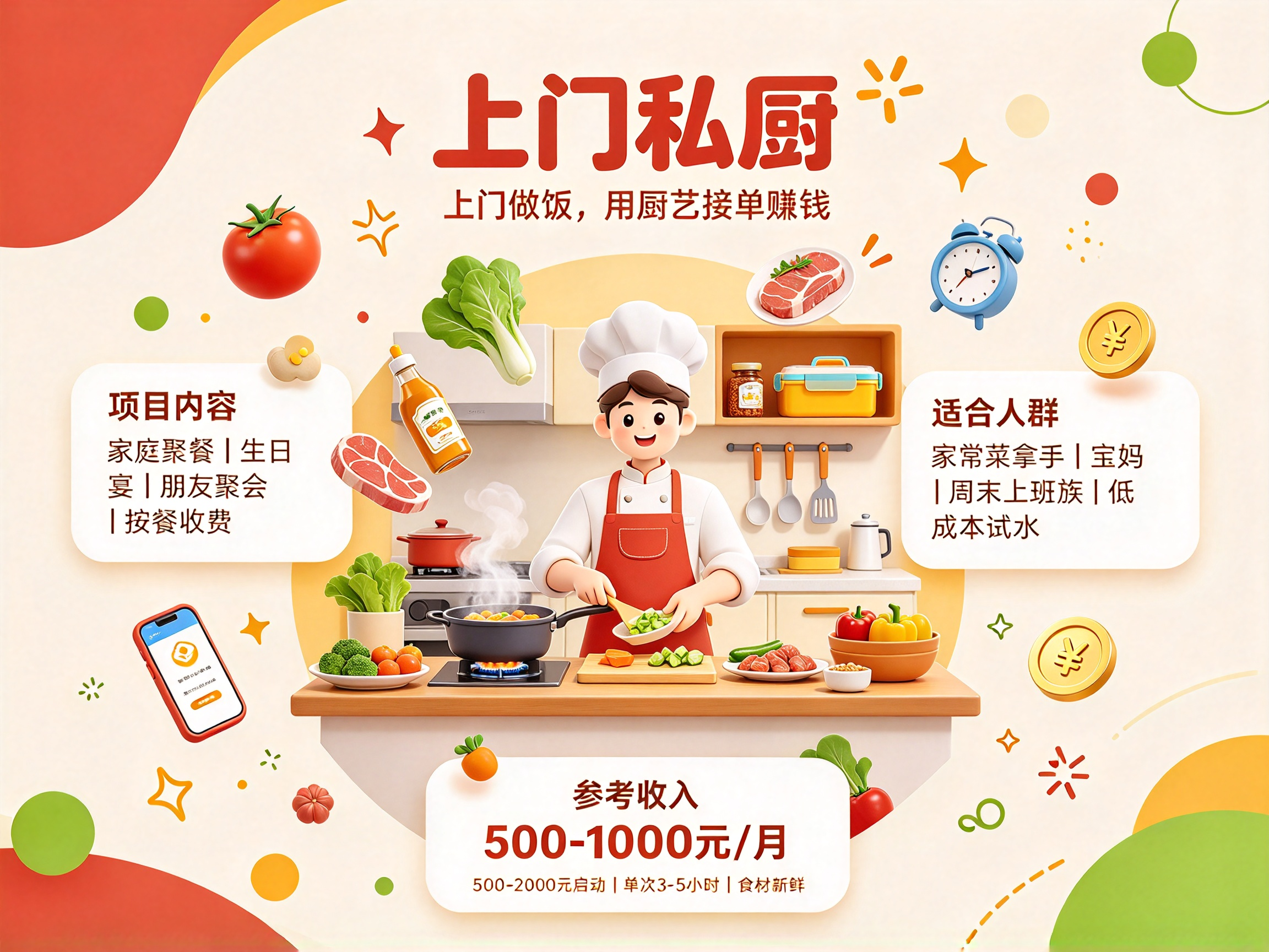 上门私厨 - 副业项目封面