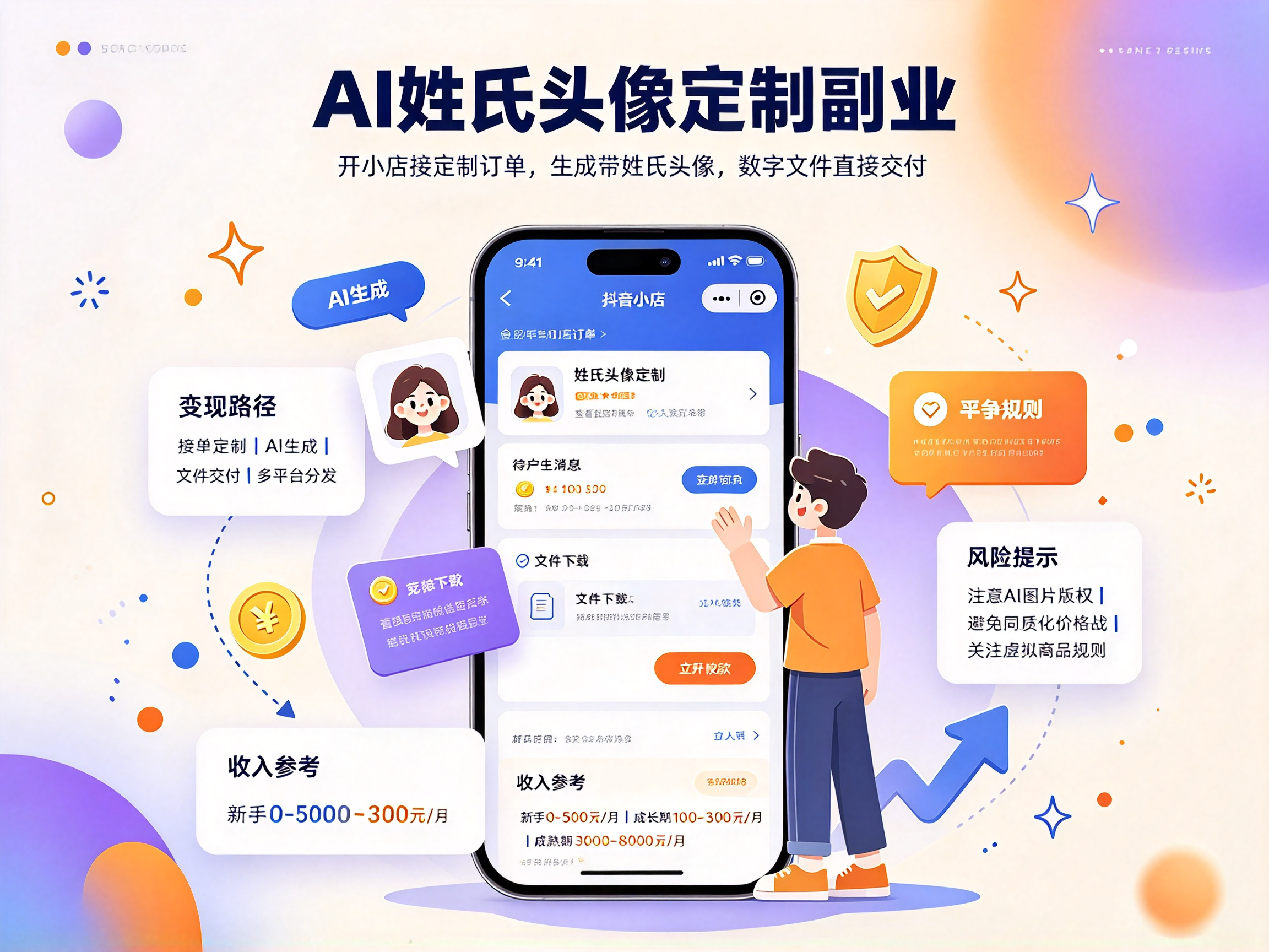 姓氏头像定制 - 副业项目封面